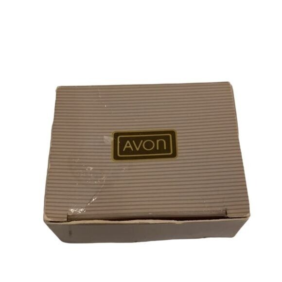 Vintage Avon Pearlized Swirl Hoop Pierced Earrings 1991 Ivory - Picture 3 of 5